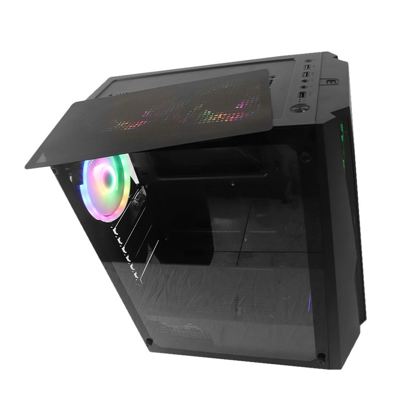 Case Gamer Teros TE-11411N, Mid Tower, ATX, 450W, NEGRO, USB 3.0 2.0, Audio_2